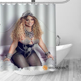 New High Quality Modern Printed Mariah Carey Shower Curtains Custom Design Creative Shower Curtain Bathroom Polyester Fabric
