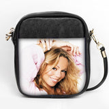 Custom Mariah Carey Sling Bag Women Sling Shoulder Bag Leather Girls Party Bag DIY Sling Bag