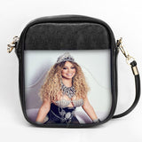 Custom Mariah Carey Sling Bag Women Sling Shoulder Bag Leather Girls Party Bag DIY Sling Bag